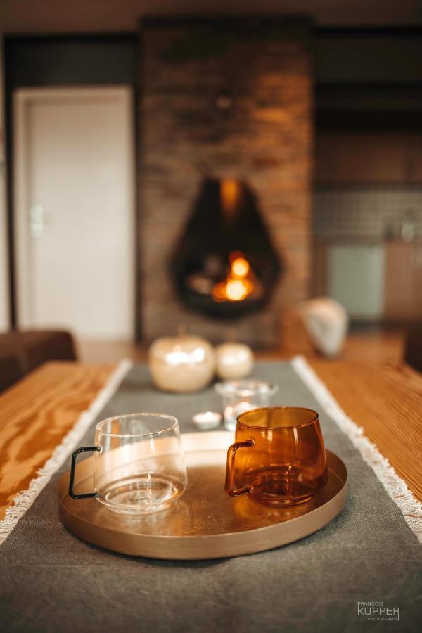Le Noir Flohay 30 Pers - Malmedy, Vue, Wellness Villa ภายนอก รูปภาพ