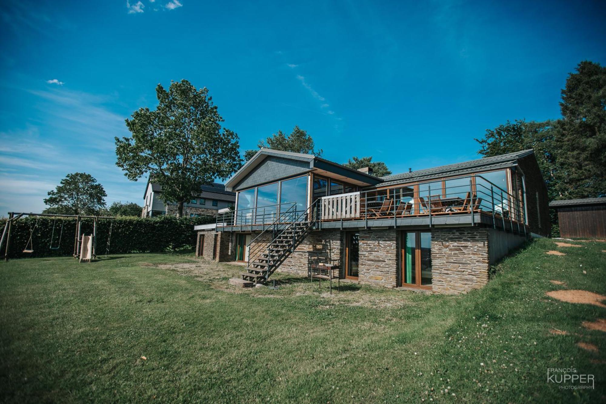 Le Noir Flohay 30 Pers - Malmedy, Vue, Wellness Villa ภายนอก รูปภาพ
