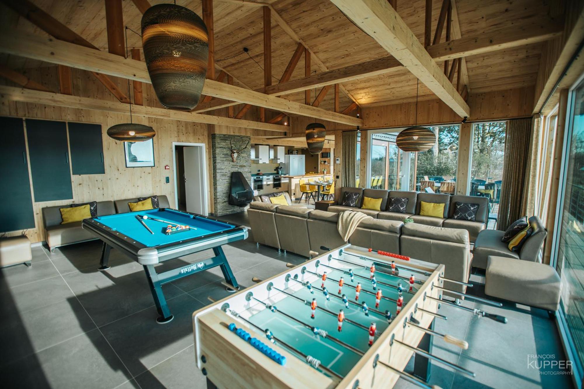 Le Noir Flohay 30 Pers - Malmedy, Vue, Wellness Villa ภายนอก รูปภาพ