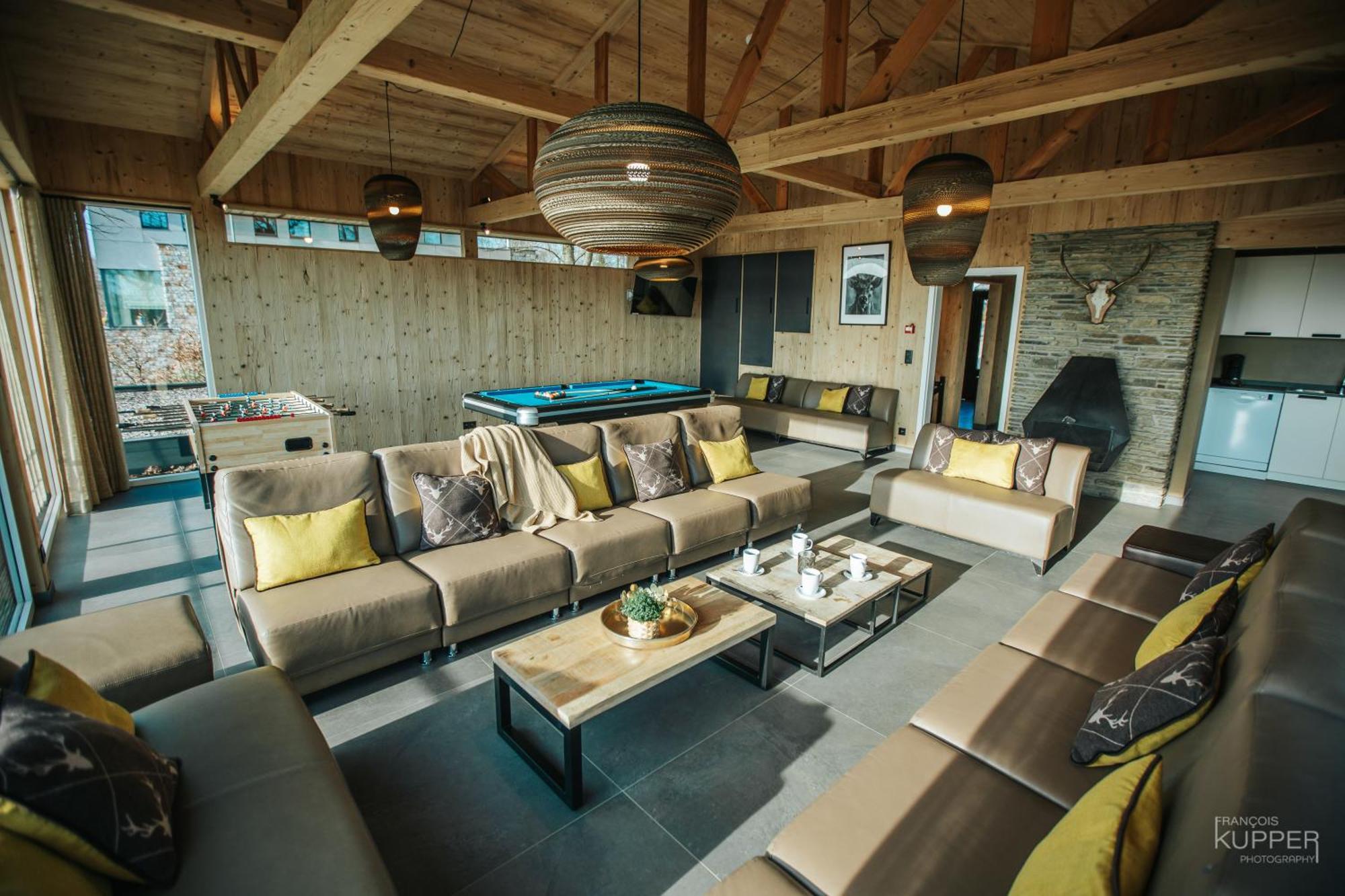 Le Noir Flohay 30 Pers - Malmedy, Vue, Wellness Villa ภายนอก รูปภาพ