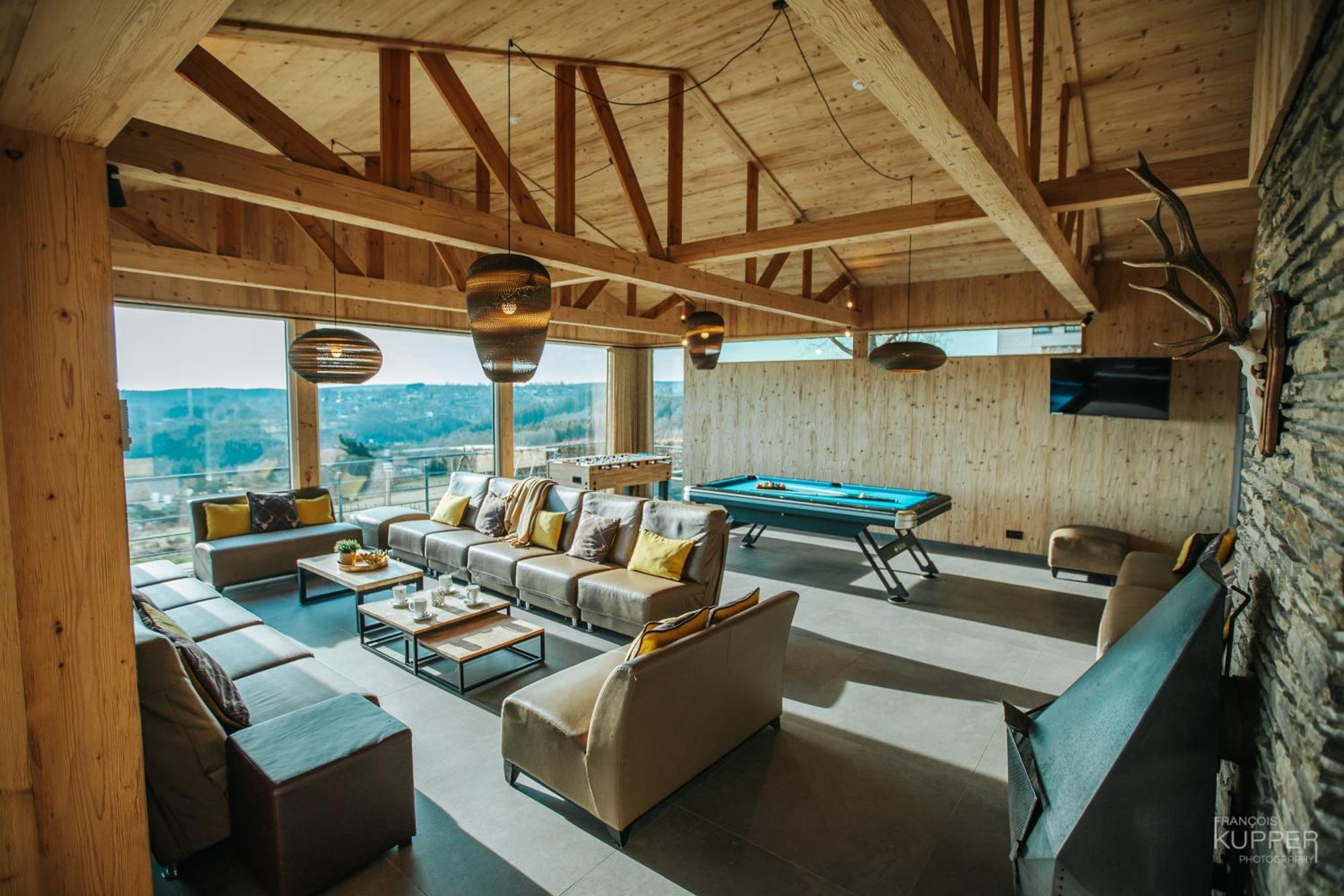 Le Noir Flohay 30 Pers - Malmedy, Vue, Wellness Villa ภายนอก รูปภาพ