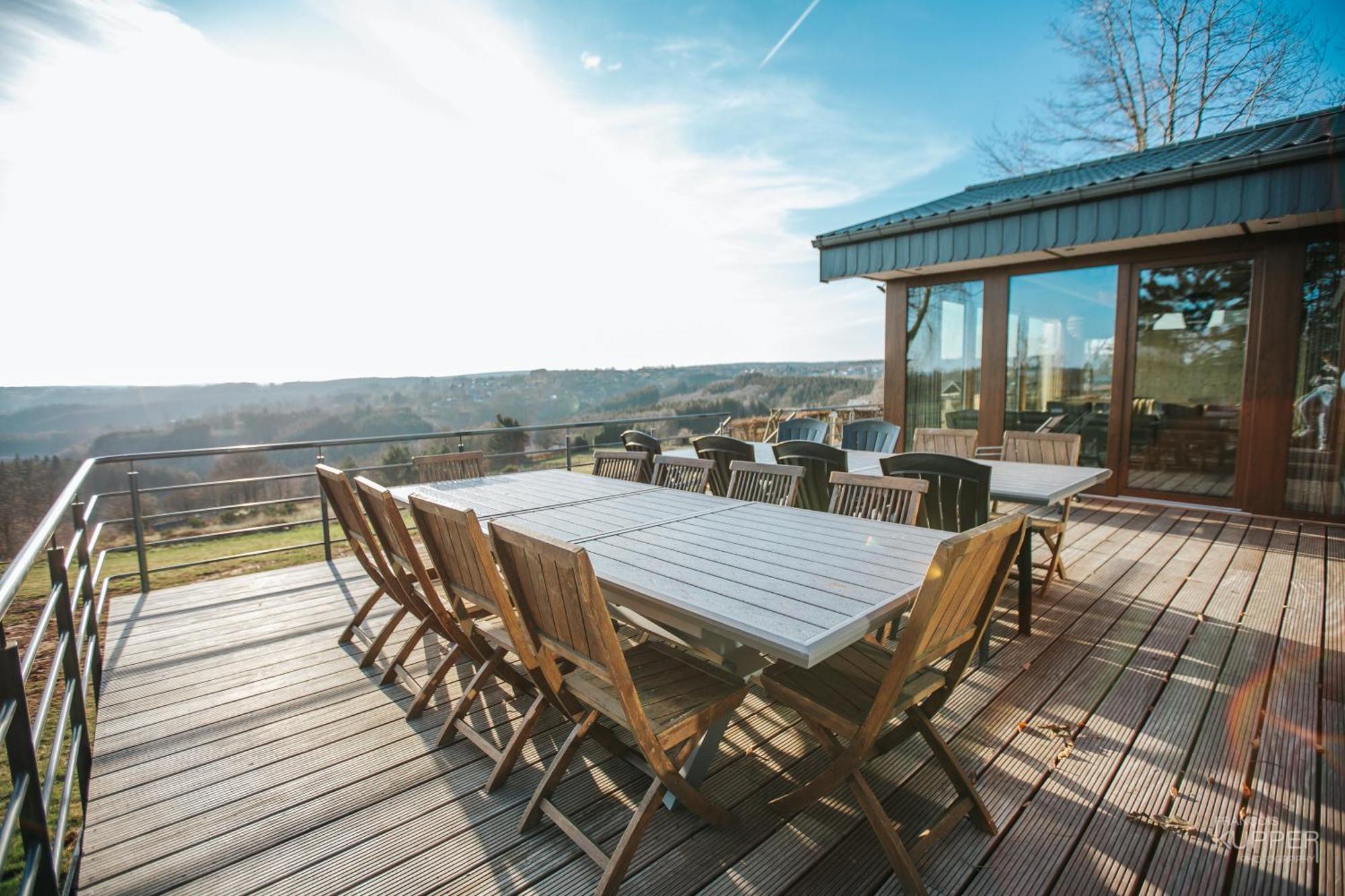 Le Noir Flohay 30 Pers - Malmedy, Vue, Wellness Villa ภายนอก รูปภาพ